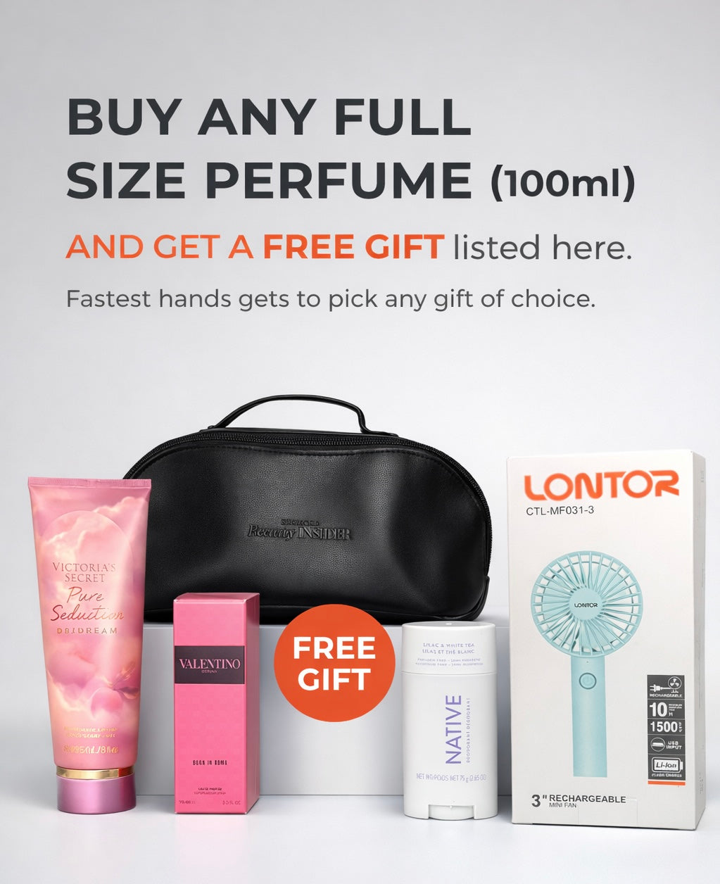 A FREE GIFT ON PERFUME PURCHASE
