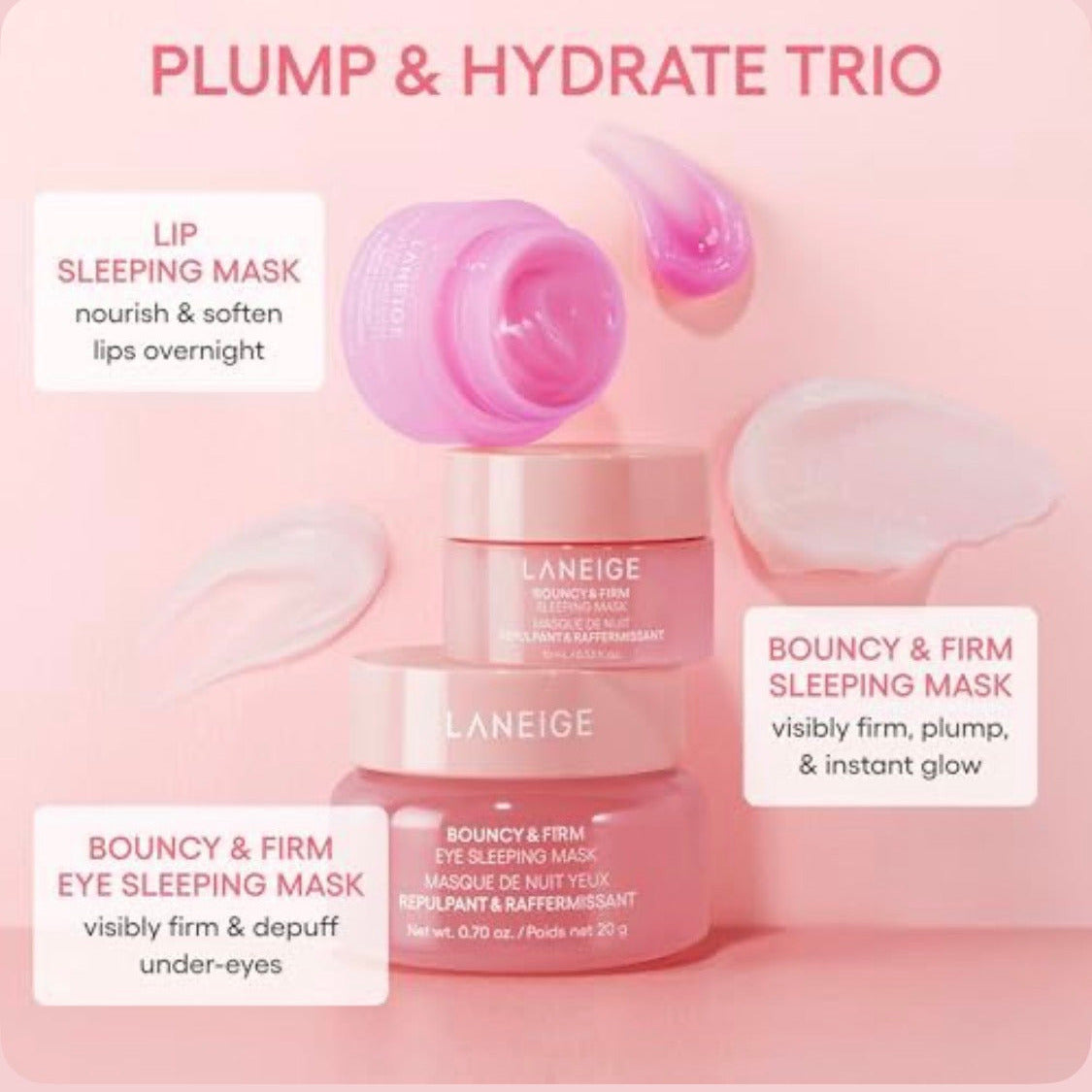 LANEIGE | Mini Bouncy & Firm Sleeping Mask Set