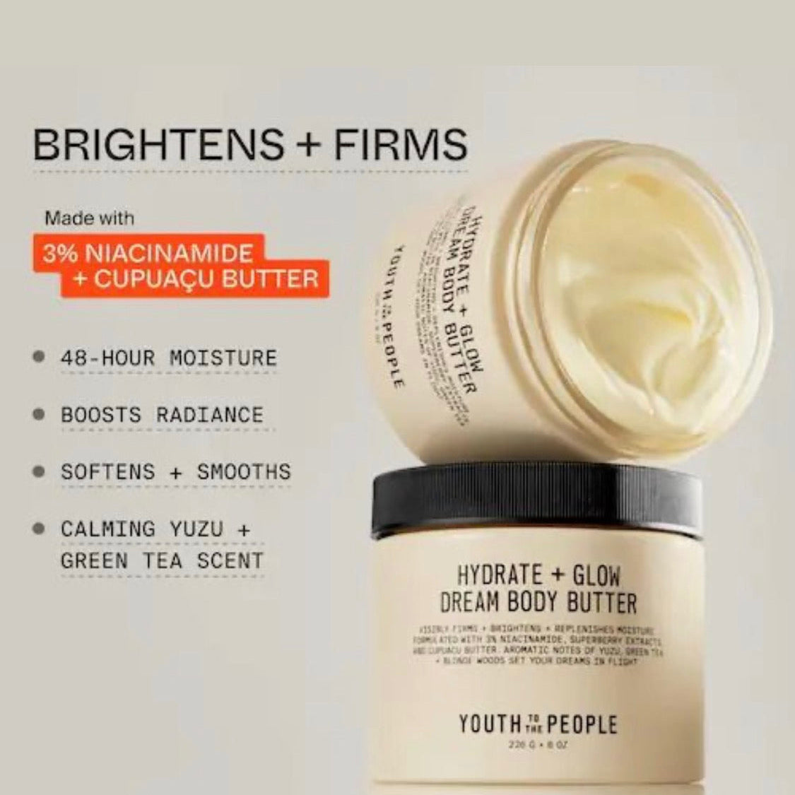 YOUTH TO THE PEOPLE | Hydrate + Glow Dream Body Butter
