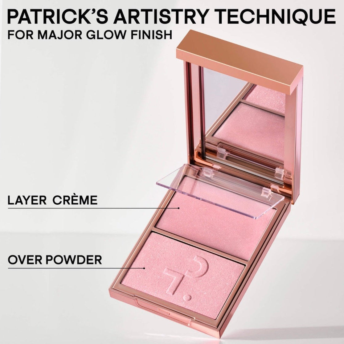 PATRICK TA | Major Glow Creme & Powder Light Reflecting Highlighter Duo