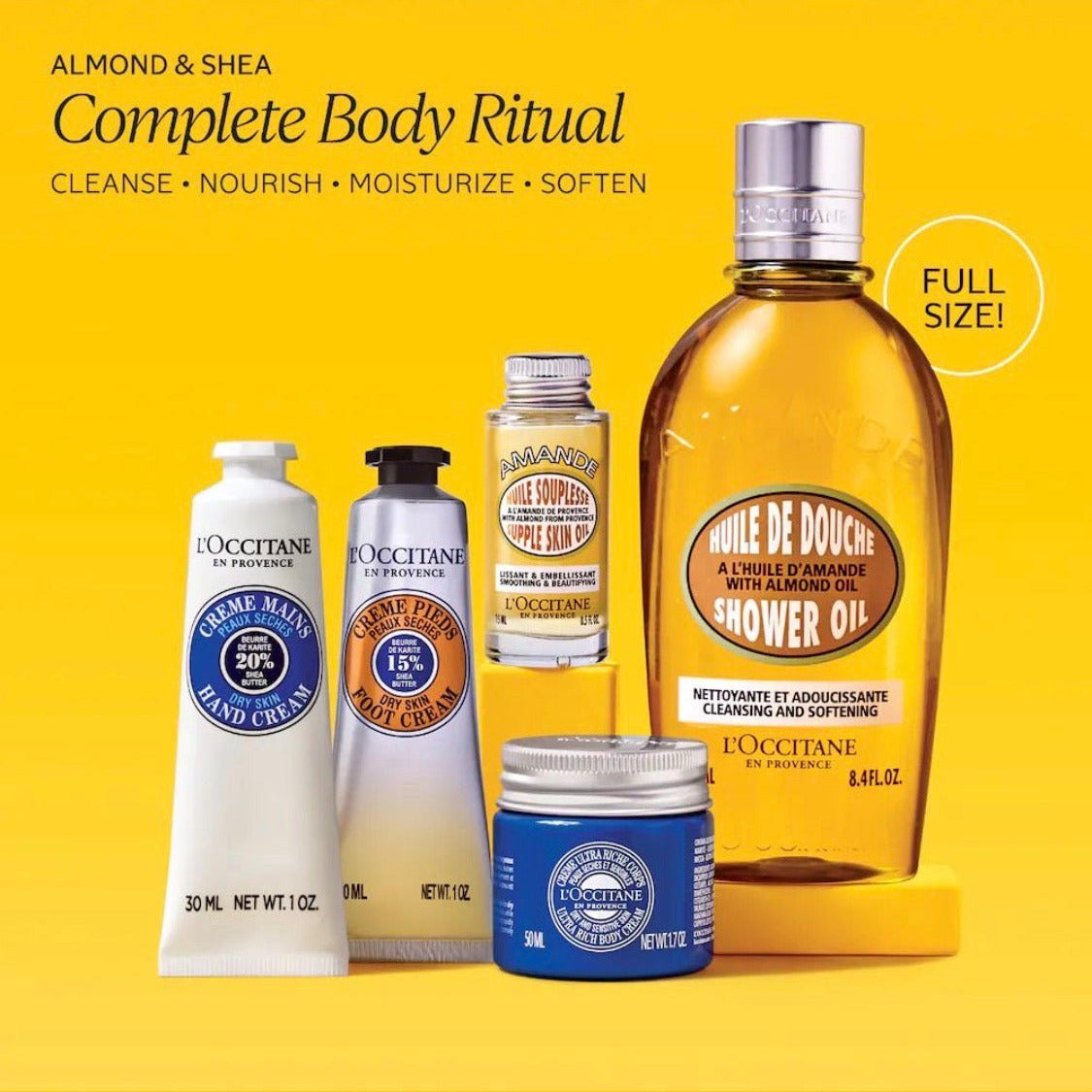 L'OCCITANE | Nourish & Soften Set for Nails, Hands & Body Set
