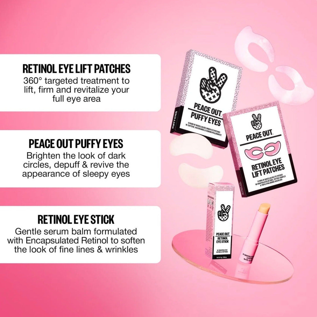 PEACE OUT | Retinol 360 Eye Lift Patches