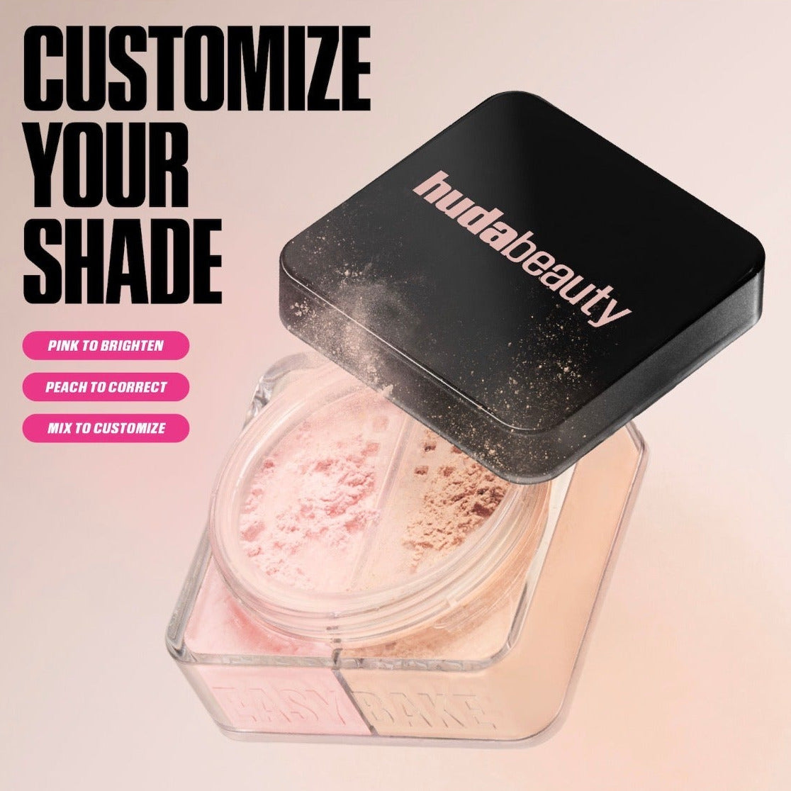 HUDA BEAUTY | Easy Bake Loose Powder Brightening + Correcting Duo