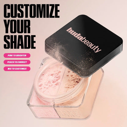 HUDA BEAUTY | Easy Bake Loose Powder Brightening + Correcting Duo