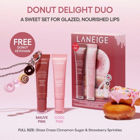 LANEIGE | Glaze Craze Donut Tinetd Lip Balm/Gloss Duo
