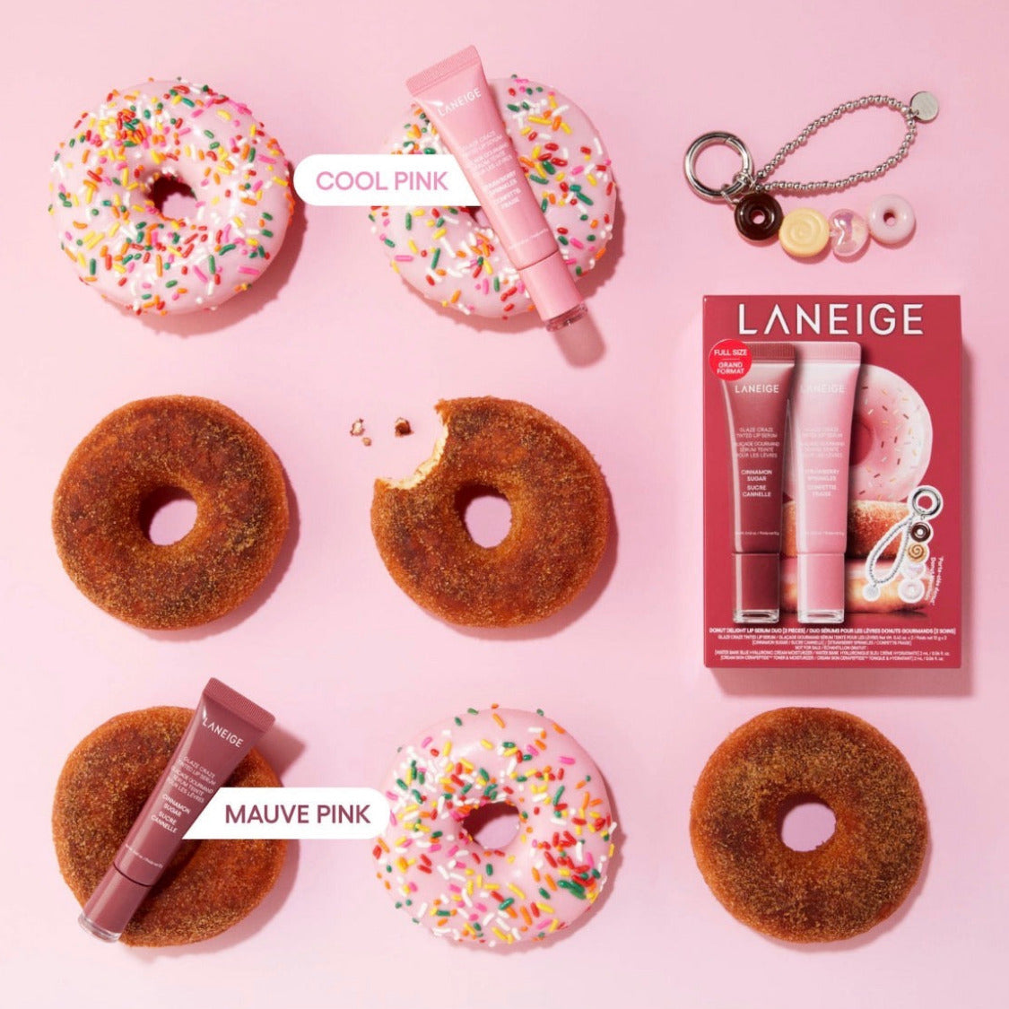 LANEIGE | Glaze Craze Donut Tinetd Lip Balm/Gloss Duo