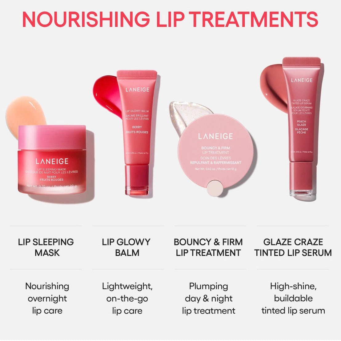 LANEIGE | Glaze Craze Donut Tinetd Lip Balm/Gloss Duo