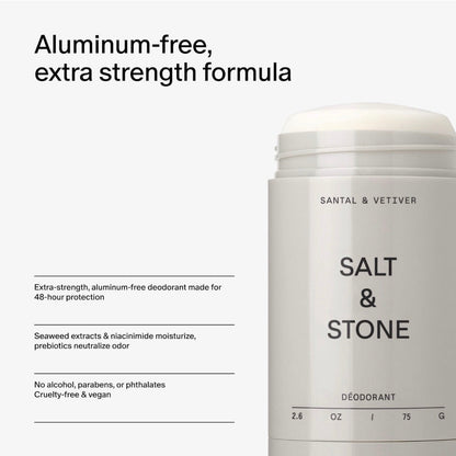 SALT & STONE | Santal & Vetiver Aluminum-Free Deodorant