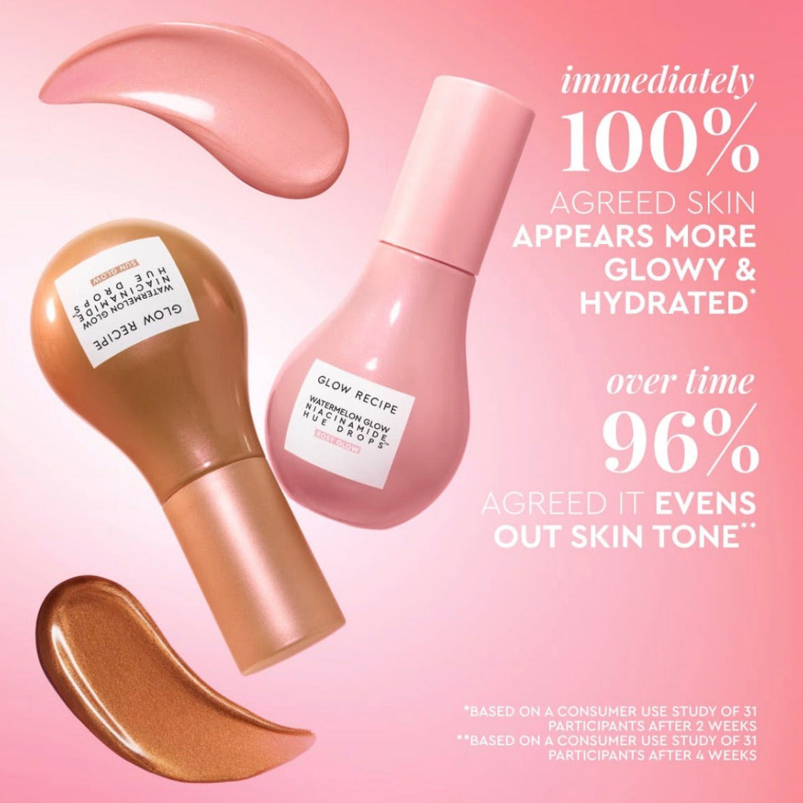 GLOW RECIPE | Mini Watermelon Glow Niacinamide Hue Drops Serum