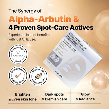 COSRX | The Alpha-Arbutin 2 Dark Spot Care Hydrogel Mask 3EA