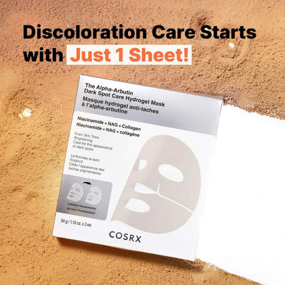 COSRX | The Alpha-Arbutin 2 Dark Spot Care Hydrogel Mask 3EA