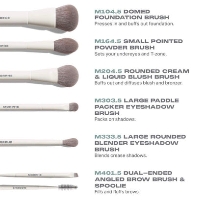 MORPHE | Glide 6-Piece Travel Brush Set