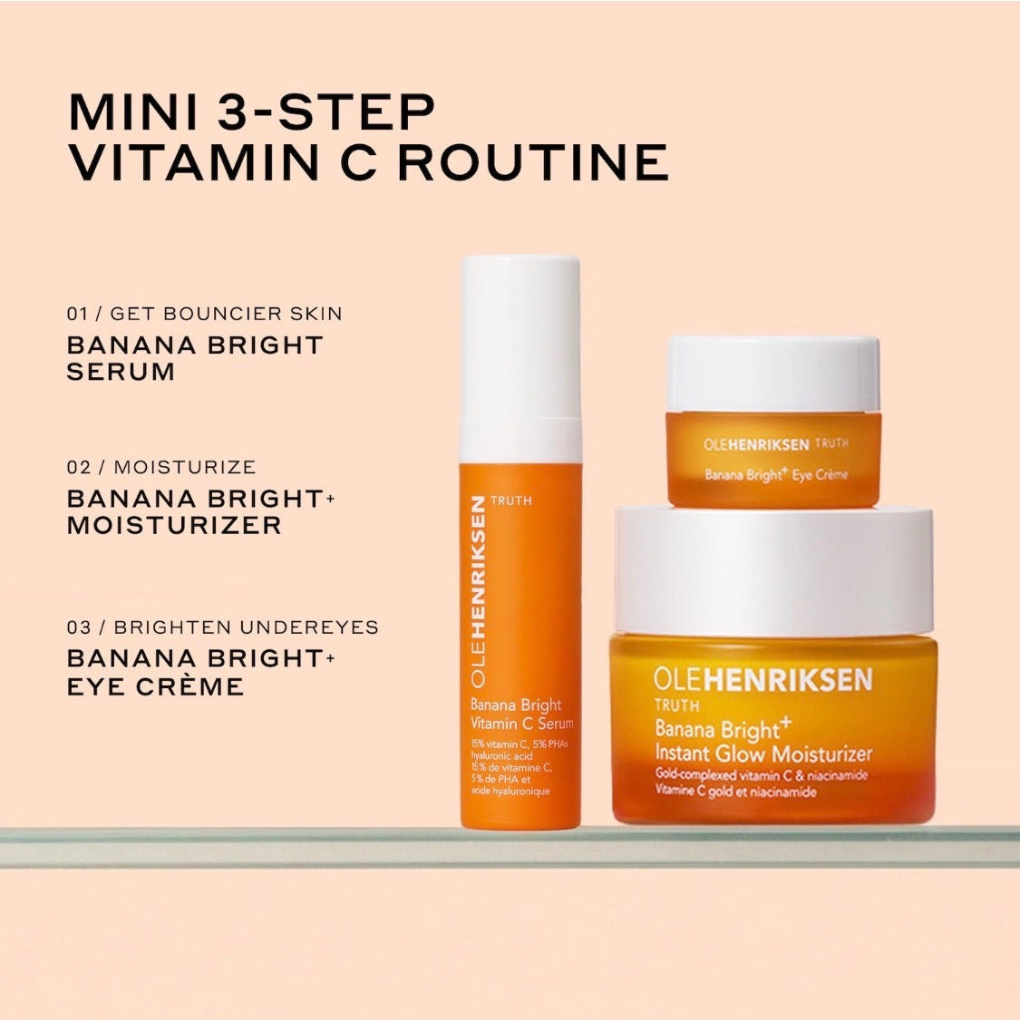 OLEHENRIKSEN | Banana Bright Vitamin C Trio (Bestseller)