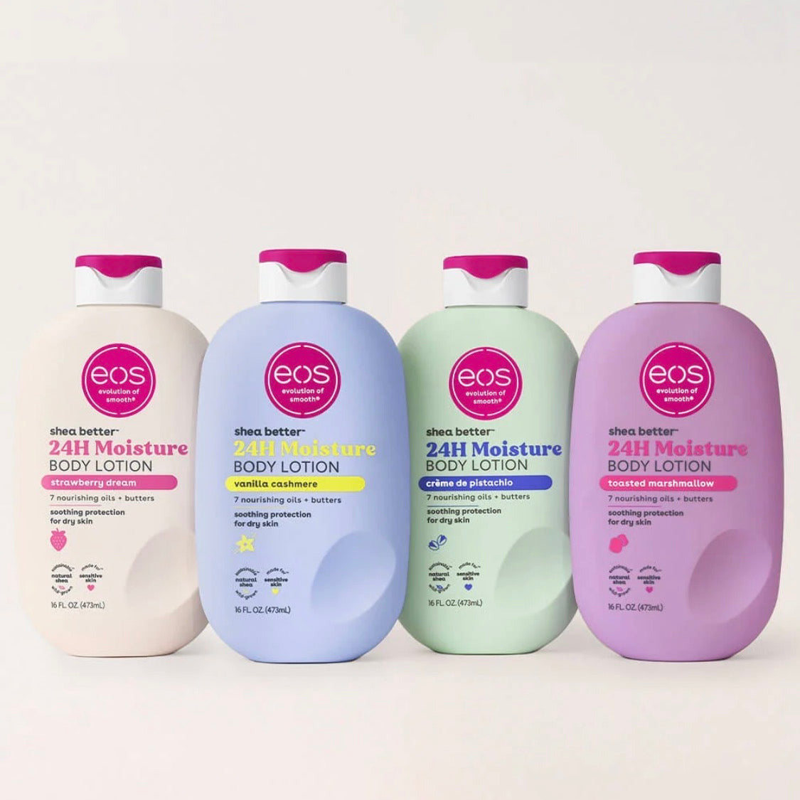 EOS Body Lotion | Vanilla, Pistachio, Strawberry & Toasted Marshmallow Body Lotion