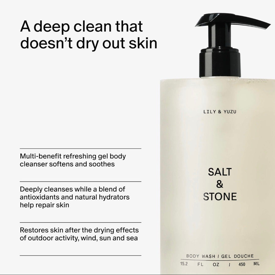 SALT & STONE | Lily and Yuzu Skin Softening Body Wash
