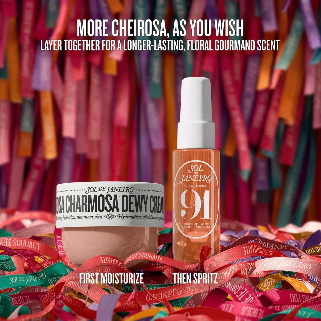 SOL DE JANEIRO | Rosa & Shine Dewy Body Cream & Floral Gourmand Fragrance Duo