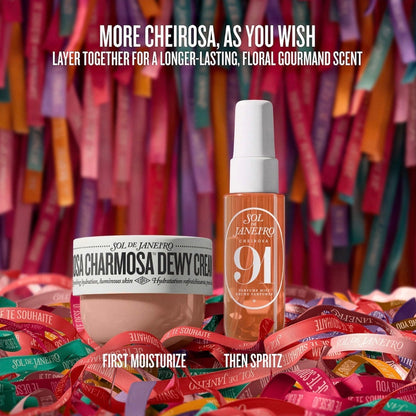 SOL DE JANEIRO | Rosa & Shine Dewy Body Cream & Floral Gourmand Fragrance Duo