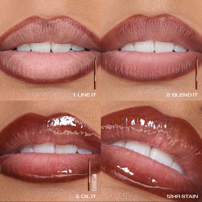 HUDA BEAUTY | Kiss Me Lip Contour Stain and Lip Jelly Gift Set