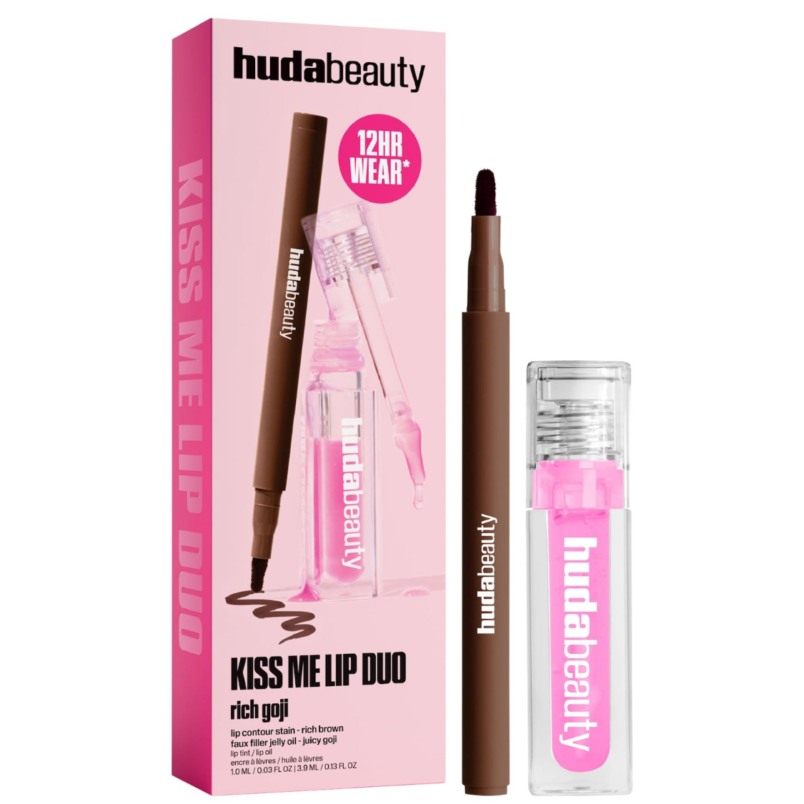 HUDA BEAUTY | Kiss Me Lip Contour Stain and Lip Jelly Gift Set