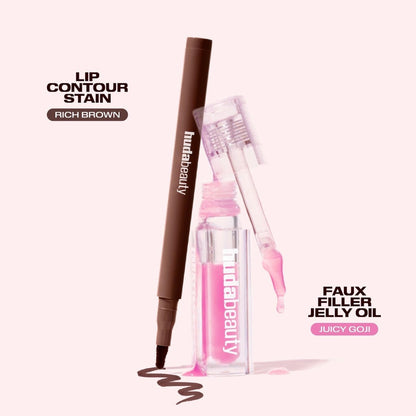 HUDA BEAUTY | Kiss Me Lip Contour Stain and Lip Jelly Gift Set