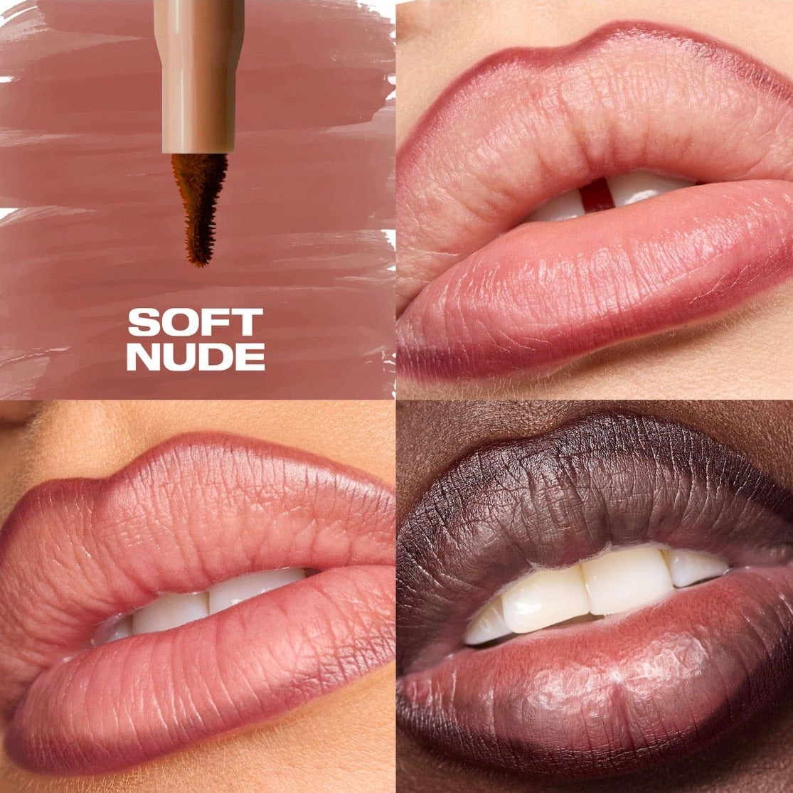 HUDA BEAUTY | Blushed Nudes Lip & Cheek Gift Set