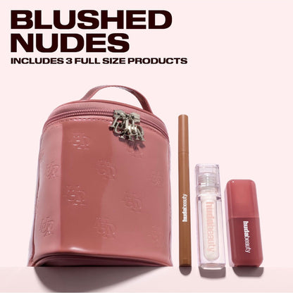 HUDA BEAUTY | Blushed Nudes Lip & Cheek Gift Set