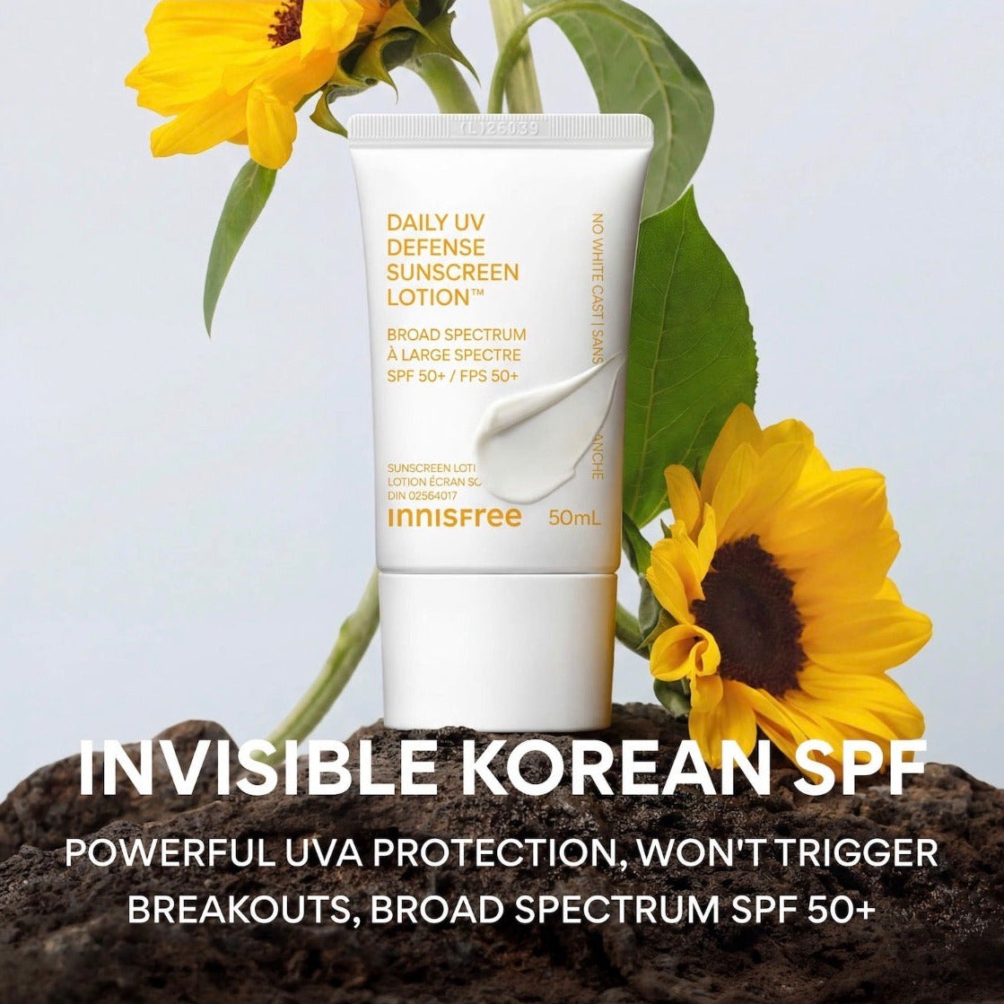 INNISFREE | Daily UV Defense Korean Sunscreen Lotion SPF 50+