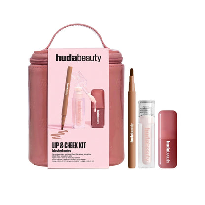HUDA BEAUTY | Blushed Nudes Lip & Cheek Gift Set