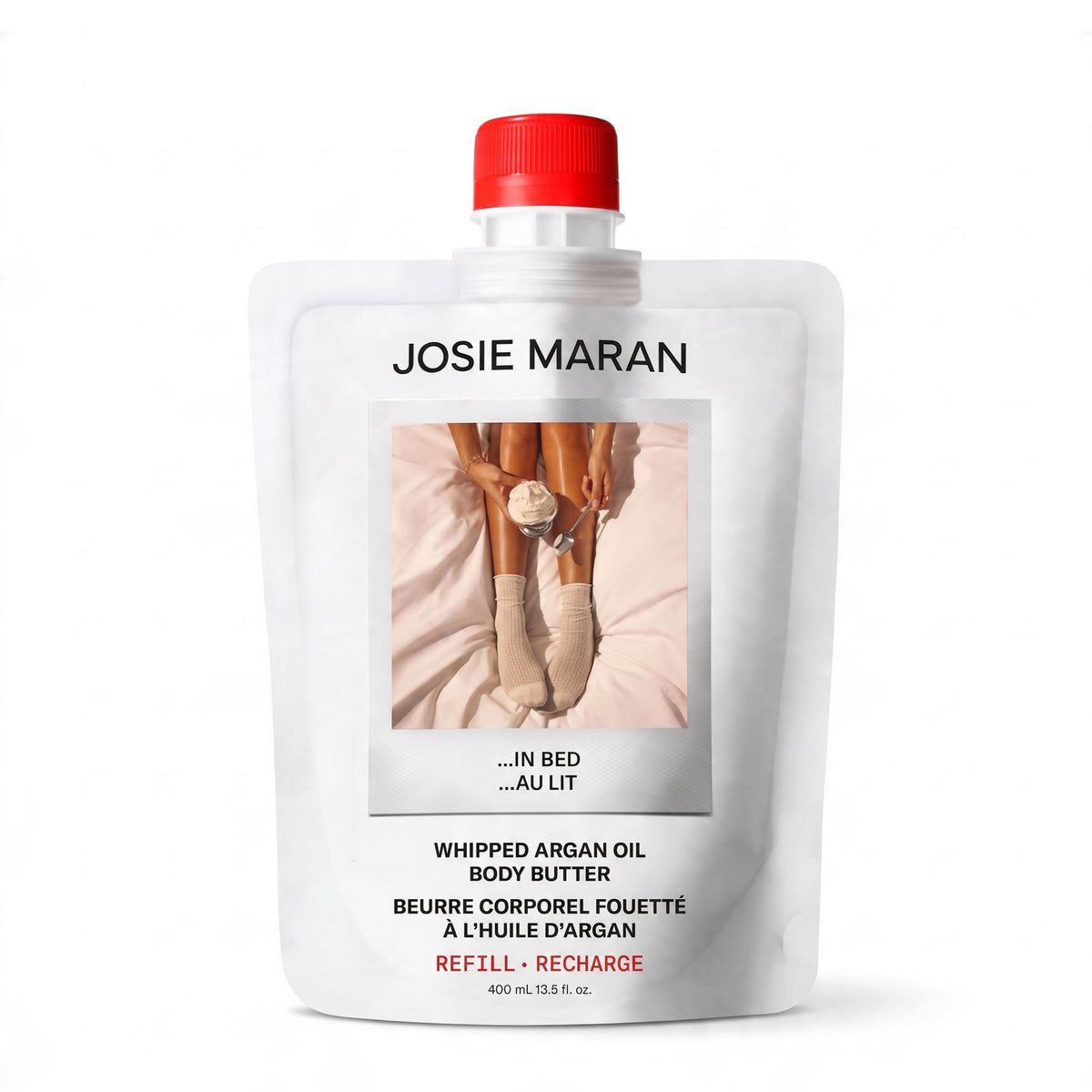 JOSIE MARAN | In Bed Refill Whipped Argan Oil Body Butter (Vanilla Milk + Cashmere)