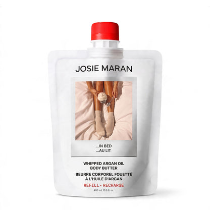 JOSIE MARAN | In Bed Refill Whipped Argan Oil Body Butter (Vanilla Milk + Cashmere)